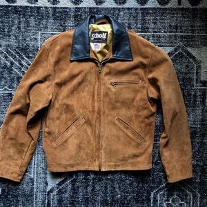 Schott Split Suede Leather Rough Out Jacket